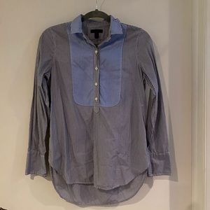 J. Crew striped button-down tunic